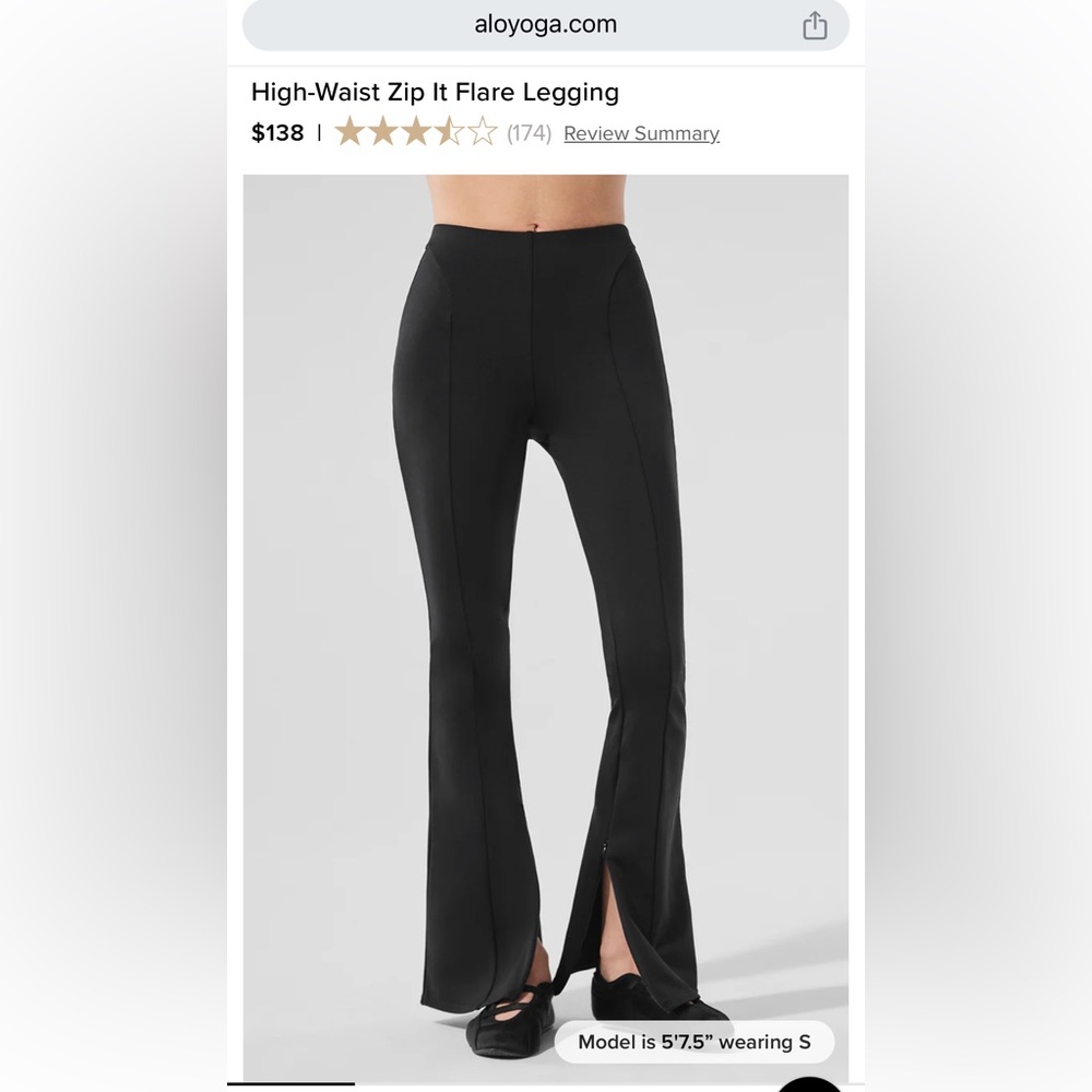ALO Yoga Black Flare Leggings